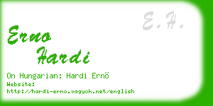 erno hardi business card