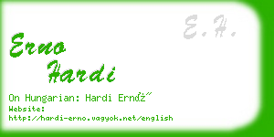 erno hardi business card